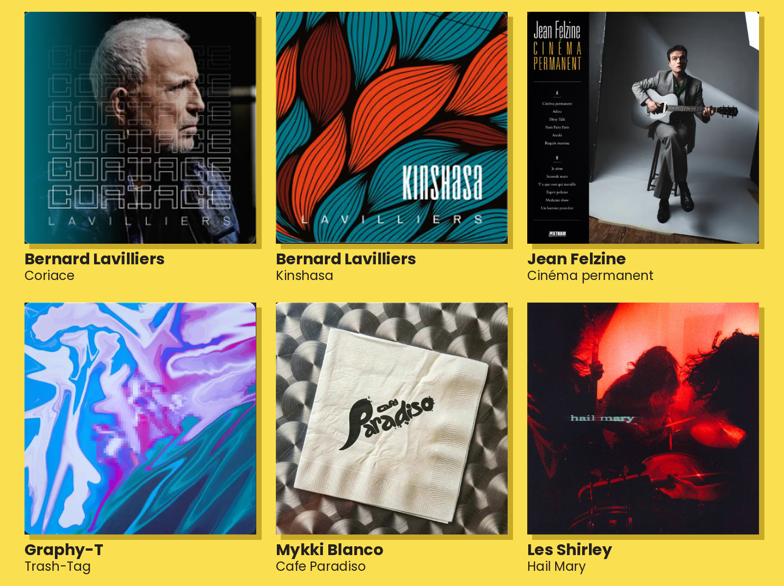 Octobre : nos nouveautés musicales !